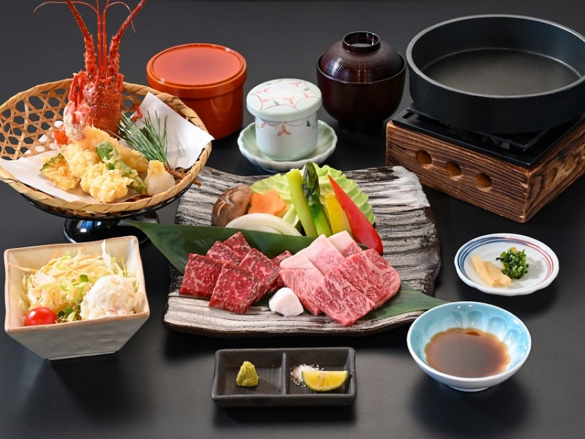 松阪牛&伊勢海老天ぷら