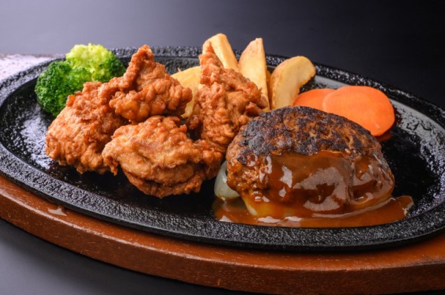 ハンバーグ&唐揚げ