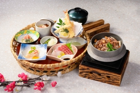 季節の花かご御膳-2月のお品書き-