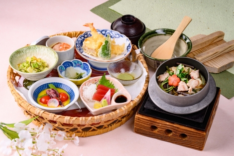 季節の花かご御膳-4月のお品書き-