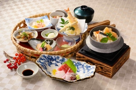 季節の花かご御膳-1月のお品書き-